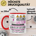 Karatesportlerin Tasse Geschenk Lustig Abstand Halten Hochleistungs-Karatesportlerin Mit Drang Zur Perfektion Bei Der Arbeit Rot Trendation