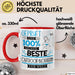 Beste Outdoor-Bloggerin Der Welt Tasse Geschenk für Eine Outdoor-Bloggerin Geprüft Und Sicher Geschenkidee Geburtstag Weihnachten Rot Trendation