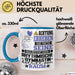 RhythmischeGymnastin Geschenk Tasse Lustiger Spruch Erheben Sie Sich Der RhythmischeGymnastin Betritt den Raum Blau Trendation