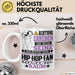 Hip-Hop-Fan Geschenk Tasse Lustiger Spruch Erheben Sie Sich Der Hip-Hop-Fan Betritt den Raum Weiß Trendation