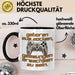 Humor Tasse Gamer – Geboren zum Zocken, gezwungen erwachsen zu sein – Lustiger Kaffee-Becher Geschenk für Gamer und Zocker Lustig Schwarz Trendation