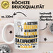 Saxophonist Geschenk Tasse Lustiger Spruch Erheben Sie Sich Der Saxophonist Betritt den Raum Weiß Trendation