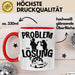 Auto Liebhaber Tasse Geschenk für Driften Männer Geschenkidee Problem und Lösung Drifter Rot Trendation