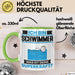 Schwimmer Tasse Geschenk für Schwimmer Geburtstag Lustiger Spruch Kaffee-Becher Was Ist Deine Superkraft Grün Trendation