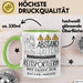 Reitsportlerin Tasse Geschenk Lustig Abstand Halten Hochleistungs-Reitsportlerin Mit Drang Zur Perfektion Bei Der Arbeit Grün Trendation