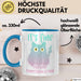 Katzen-Liebhaber Tasse Geschenk Stress It'S Finde I'M Fine Everything Is Fine Becher Blau Trendation