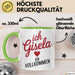 Gisela Tasse Geschenk Ich Bin Vollkommen Gisela Geschenkidee Geburtstag Grün Trendation
