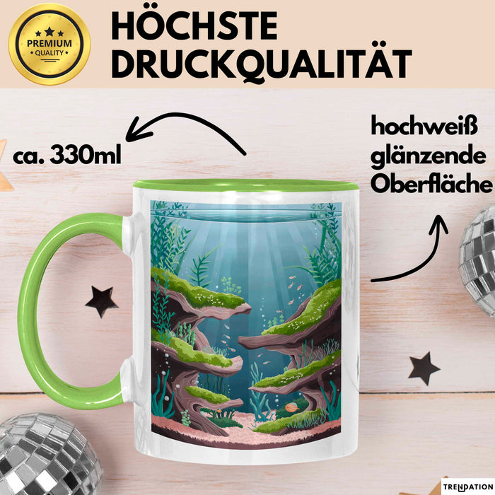 Aquascaper Tasse Geschenk Lustige Geschenkidee Spruch Für Aquatische Designer Grün Trendation