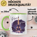 Frankreich Paris Eiffelturm Tasse Geschenk Lustige Geschenkidee Spruch Grün Trendation