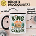 Camper Camping Tasse Geschenk Lustige Geschenkidee Spruch Kinf OF The Camper Schwarz Trendation