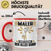Maler Tasse Geschenk für Maler Der Mann Der Alles Kann Geschenkidee zum Geburtstag Rot Trendation