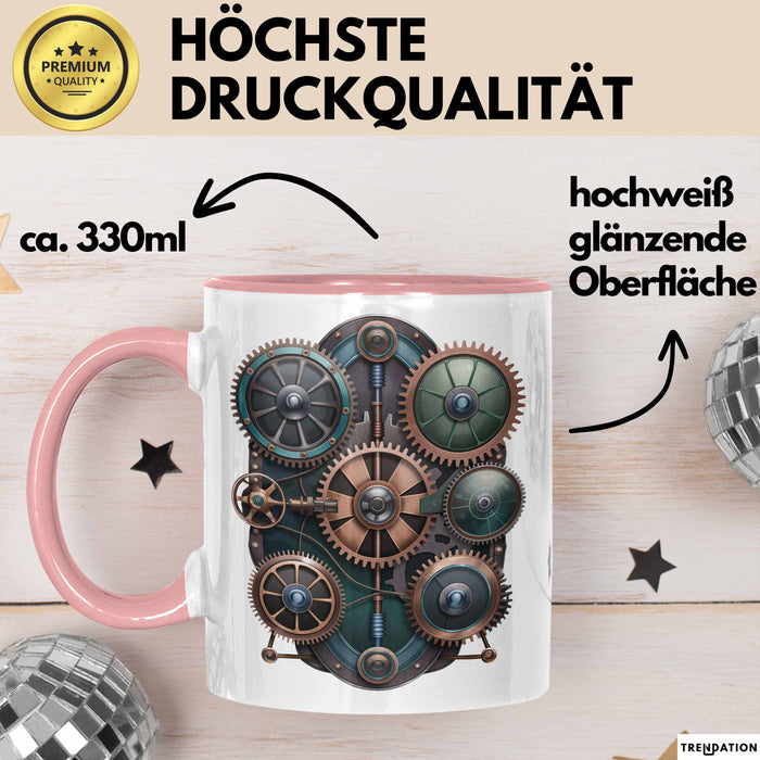 Mechaniker Tasse Geschenkidee für Kfz Techniker Rosa Trendation