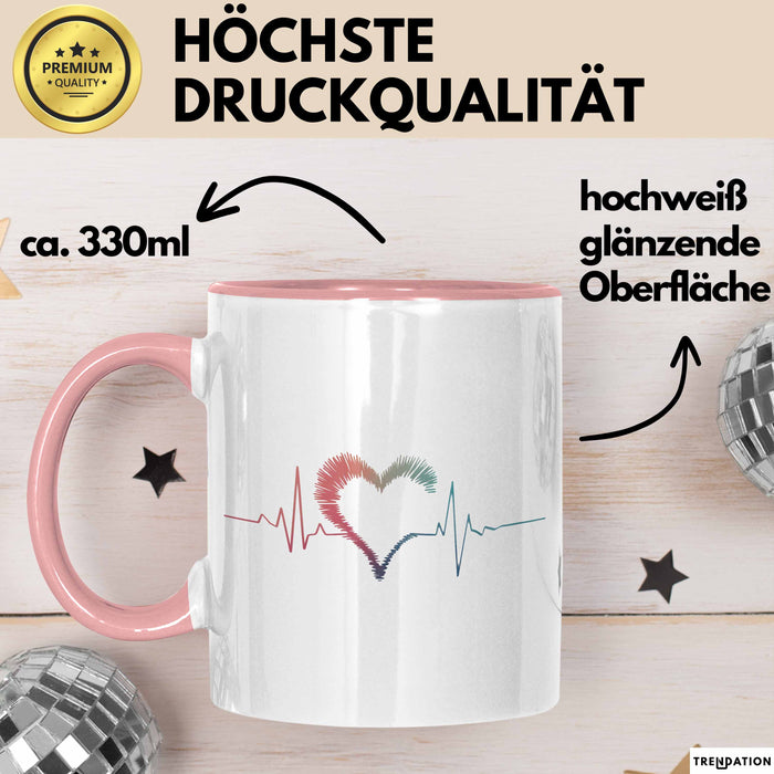 Sanitäter Tasse Geschenkidee für Ersthelfer Rosa Trendation