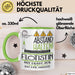 Flötistin Tasse Geschenk Lustig Abstand Halten Hochleistungs-Flötistin Mit Drang Zur Perfektion Bei Der Arbeit Grün Trendation