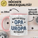 Opa Großvater Tasse Geschenk Lustige Geschenkidee Spruch Nur Der Beste Opa Wird Zum Uropa Befördert Rosa Trendation