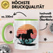 Reiter Tasse Geschenkidee Reitsport Enthusiast Geschenkidee Lustig Grün Trendation