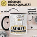 Athlet Geschenk Tasse Ich Bin Athlet Aber Sag Doch Einfach Superheld Lustige Geschenkdiee für Athlet Kaffee-Becher Schwarz Trendation