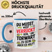 Fußball Tasse Geschenk Sei ein Torwart Fußballfan Geschenkidee Lustig Blau Trendation