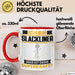 Slackliner Tasse Geschenk für Slackliner Geburtstag Lustiger Spruch Kaffee-Becher Was Ist Deine Superkraft Rot Trendation