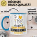 Schwiegeronkel Geschenk Tasse So Gut Kann Nur Ein Schwiegeronkel Aussehen Geschenkidee Kaffee-Becher Blau Trendation