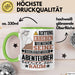 Abenteurer Geschenk Tasse Lustiger Spruch Erheben Sie Sich Der Abenteurer Betritt den Raum Grün Trendation