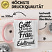 Edeltraud Tasse Geschenk Gott Formte Die Perfekte Frau Edeltraud Geschenkidee Rosa Trendation