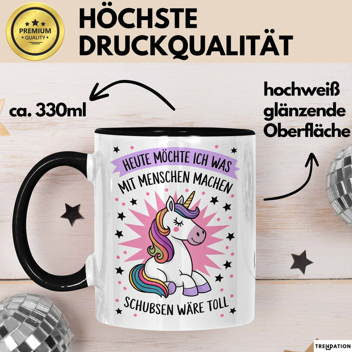Sarkasmus Sarkastisch Tasse Geschenk Lustige Geschenkidee Spruch Heute Möchte Ich Was Mit Menschen Machen Trendation