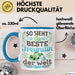 Beste Freundin Tasse "Beste Freundin Der Welt" Geschenkidee für BFF Blau Trendation