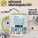 Geschenk für Surferin Tasse Lustige Geschenkidee Geburtstag Ich Bin Surferin Ich Darf Das Grün Trendation