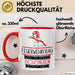 Feuerwehrfrau Weil Es Keinen Schöneren Beruf Gibt Tasse Geschenk für Eine Feuerwehrfrau Lustig Rot Trendation