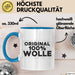 Wolle Tasse Original 100% Wolle Geschenk Blau Trendation