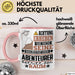 Abenteurer Geschenk Tasse Lustiger Spruch Erheben Sie Sich Der Abenteurer Betritt den Raum Rosa Trendation