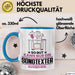Songtexter Geschenk Tasse So Gut Kann Nur Ein Songtexter Aussehen Geschenkidee Kaffee-Becher Blau Trendation