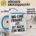 Frauke Tasse Geschenk Wo Eine Frauke Ist Ist Auch Ein Weg Geschenkidee Becher mit Name Blau Trendation
