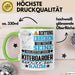 Kiteboarder Geschenk Tasse Lustiger Spruch Erheben Sie Sich Der Kiteboarder Betritt den Raum Grün Trendation