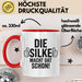 Silke Tasse Geschenk Die Silke Macht Dat Schon Geschenkidee Becher mit Name Rot Trendation