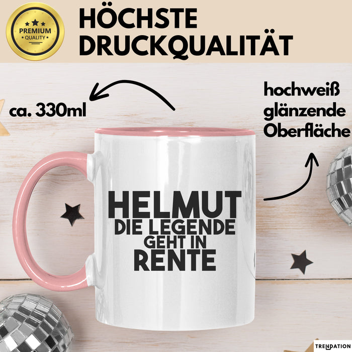 Helmut Tasse Helmut – Die Legende Geht In Rente Geschenk