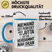 Jutta Tasse Geschenk Niemand Ist Perfekt Jutta Verdammt Nah Dran Geschenkidee Blau Trendation