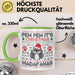 Lustige Tasse Weihnachten Pew Pew It's Christmas Madafakas Katzen Geschenkidee Liebhaber Besitzerin Grün Trendation