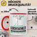 Leichtathlet Geschenk Tasse Ich Bin Leichtathlet Aber Sag Doch Einfach Superheld Lustige Geschenkdiee für Leichtathlet Kaffee-Becher Rot Trendation