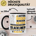 Slackliner Geschenk Tasse Lustiger Spruch Erheben Sie Sich Der Slackliner Betritt den Raum Schwarz Trendation