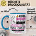 Hundetrainerin Tasse Geschenk Lustiger Spruch Bitte Erheben Sie Sich Seine Majestät Die Hundetrainerin Betritt Den Raum Blau Trendation