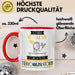 Tierkommunikatorin Tasse Geschenk Becher Stark Attraktiv Furchtlos Tierkommunikatorin Lustige Geschenkidee Rot Trendation