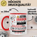 EDM-Enthusiastin Tasse Geschenk Lustiger Spruch Bitte Erheben Sie Sich Seine Majestät Die EDM-Enthusiastin Betritt Den Raum Rot Trendation