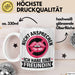 Freundin Tasse "Ich habe eine Freundin nicht ansprechen" lustige Geschenkidee Weiß Trendation