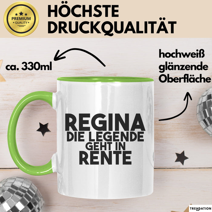 Regina Tasse Regina – Die Legende Geht In Rente Geschenk