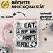 Biologe Labor Tasse Eat Sleep Pipette - Biologie Geschenkidee Biologe Rosa Trendation