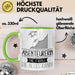 Abenteurerin Geschenk Tasse Becher Die Frau Die Allen Kann Geschenkidee für eine Abenteurerin Lustig Grün Trendation
