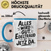 Edeltraud Tasse Geschenk Alles Ist Gut Edeltraud Ist Jetz Da Geschenkidee Becher mit Name Blau Trendation