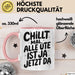 Ute Tasse Geschenk Chillt Mal Alle Ute Ist Ja Jetzt Da Geschenkidee Becher mit Name Rosa Trendation